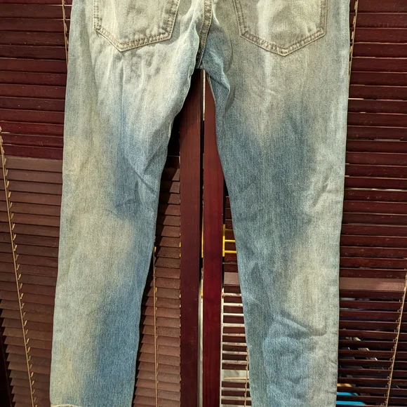 MNML Light Blue Straight Leg Jeans - Picture 2 of 3